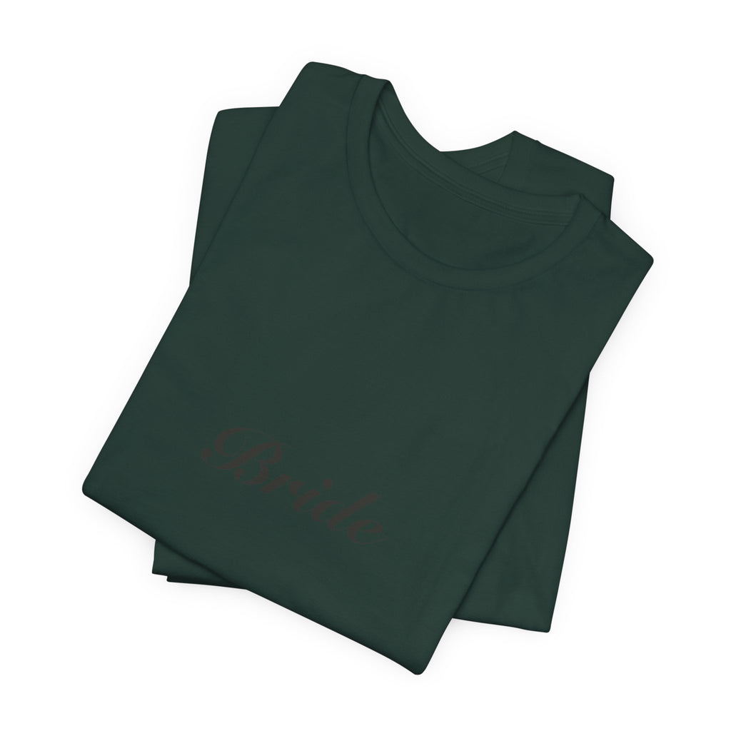 Bride Shirt | Elegant Script Bride Tee for Bachelorette & Wedding