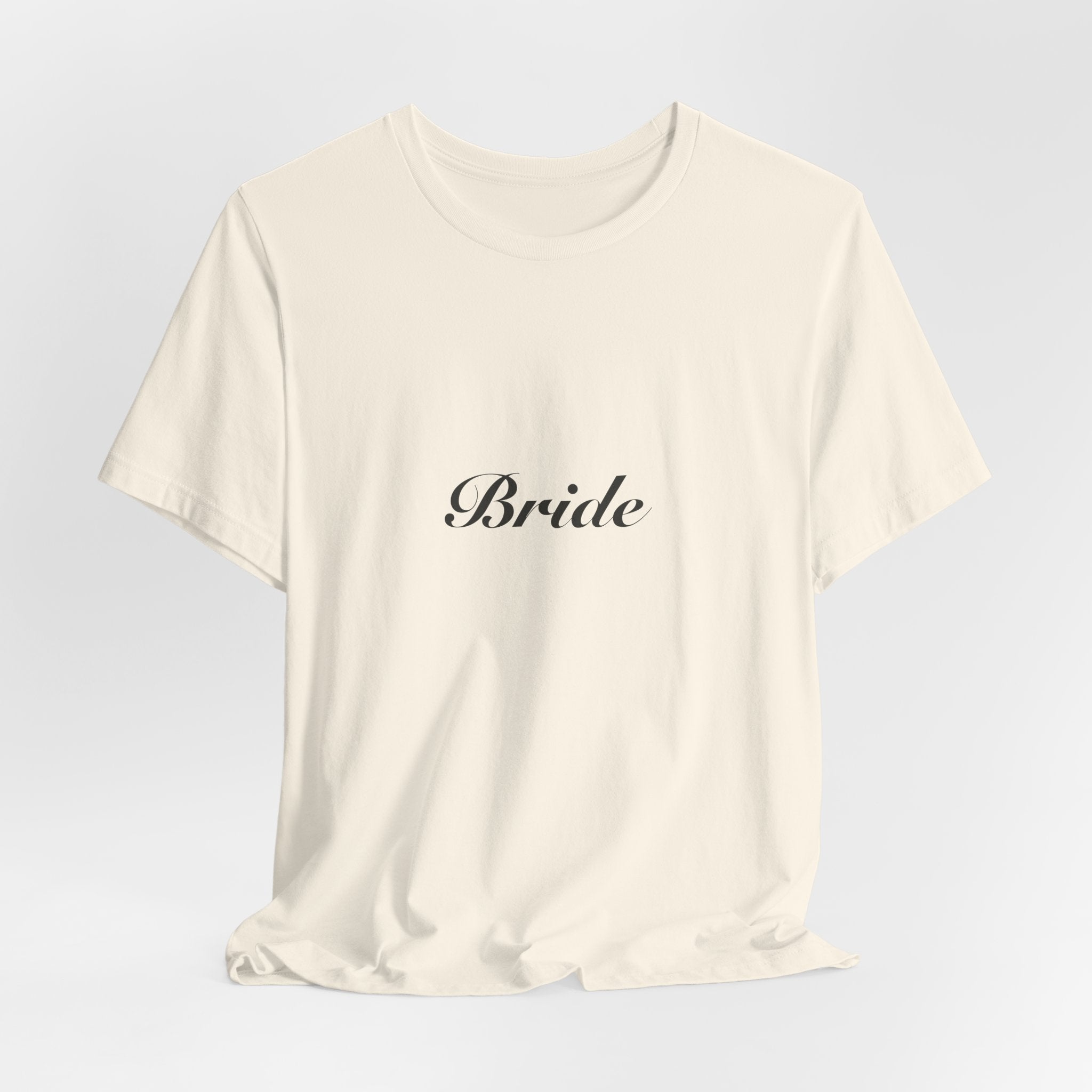 Bride Shirt | Elegant Script Bride Tee for Bachelorette & Wedding