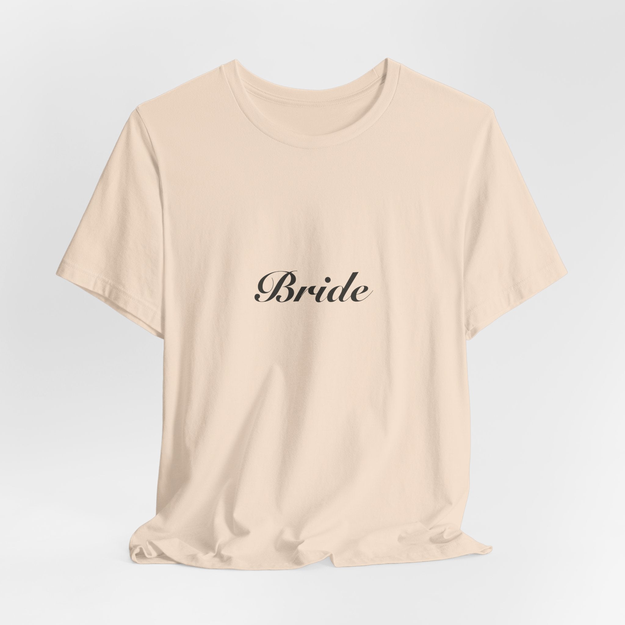 Bride Shirt | Elegant Script Bride Tee for Bachelorette & Wedding