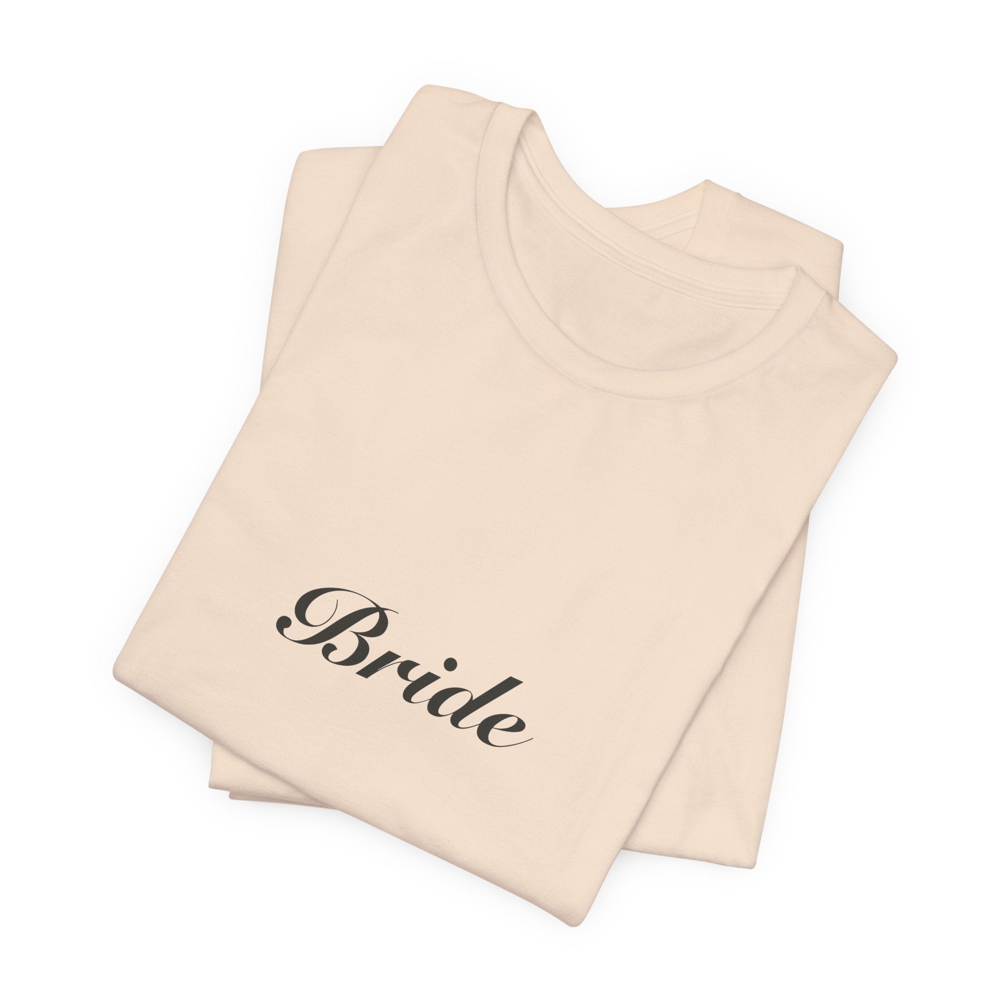 Bride Shirt | Elegant Script Bride Tee for Bachelorette & Wedding