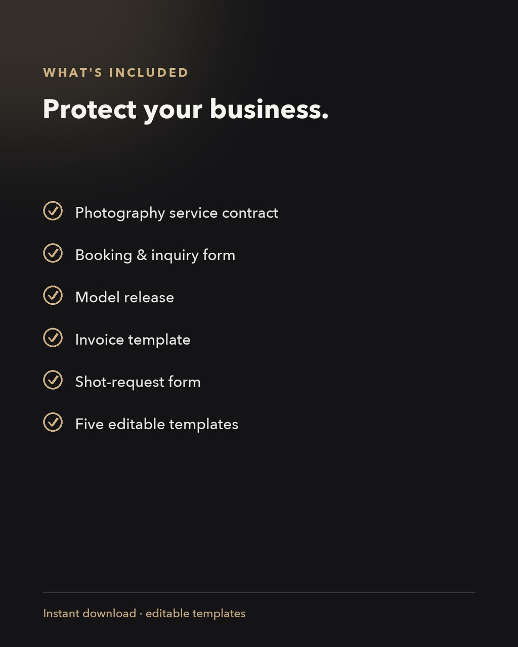Contracts — what's included