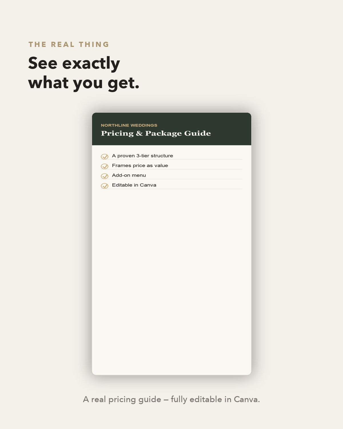 Pricing Guide — see the real guide