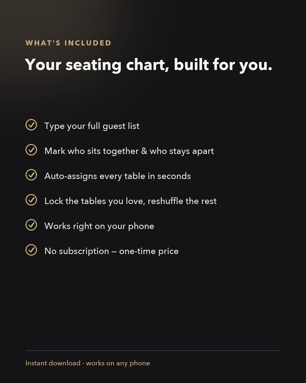 SeatFlow — what's included
