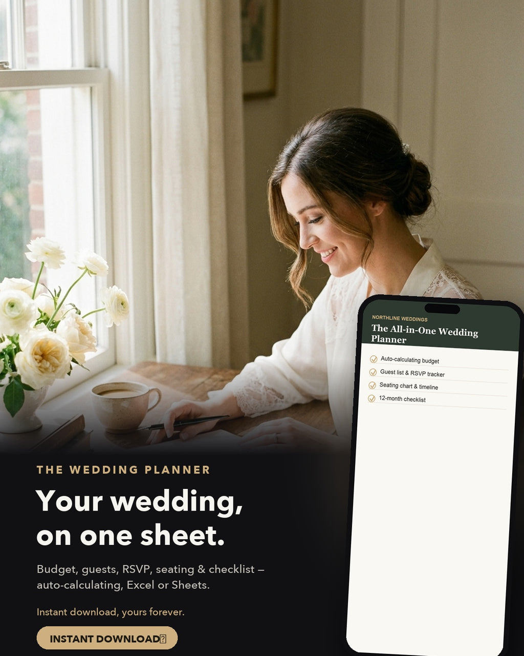 All-in-One Wedding Planner spreadsheet