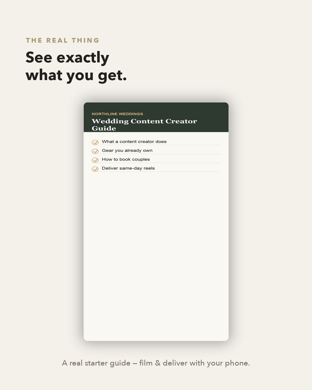 Content Creator Guide — see the real guide