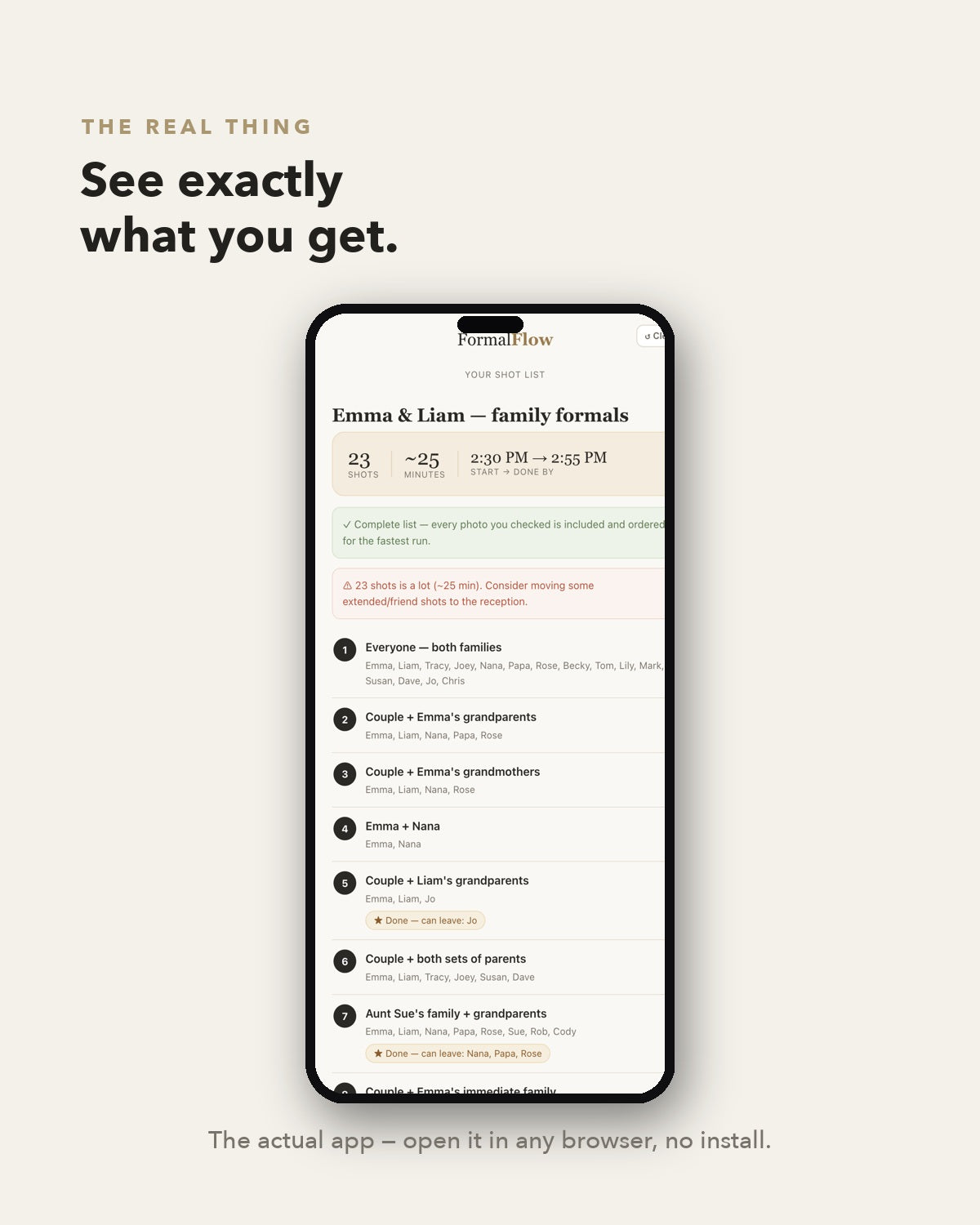 FormalFlow — see the real app