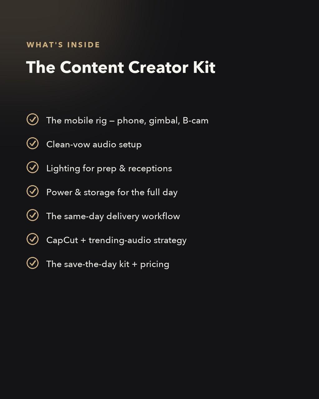 Content Creator Kit — what's inside