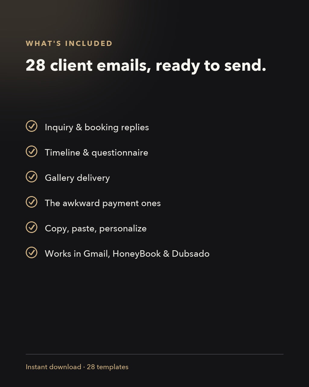 Email Pack — what's included