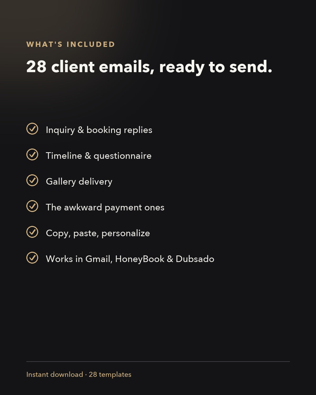 Email Pack — what's included