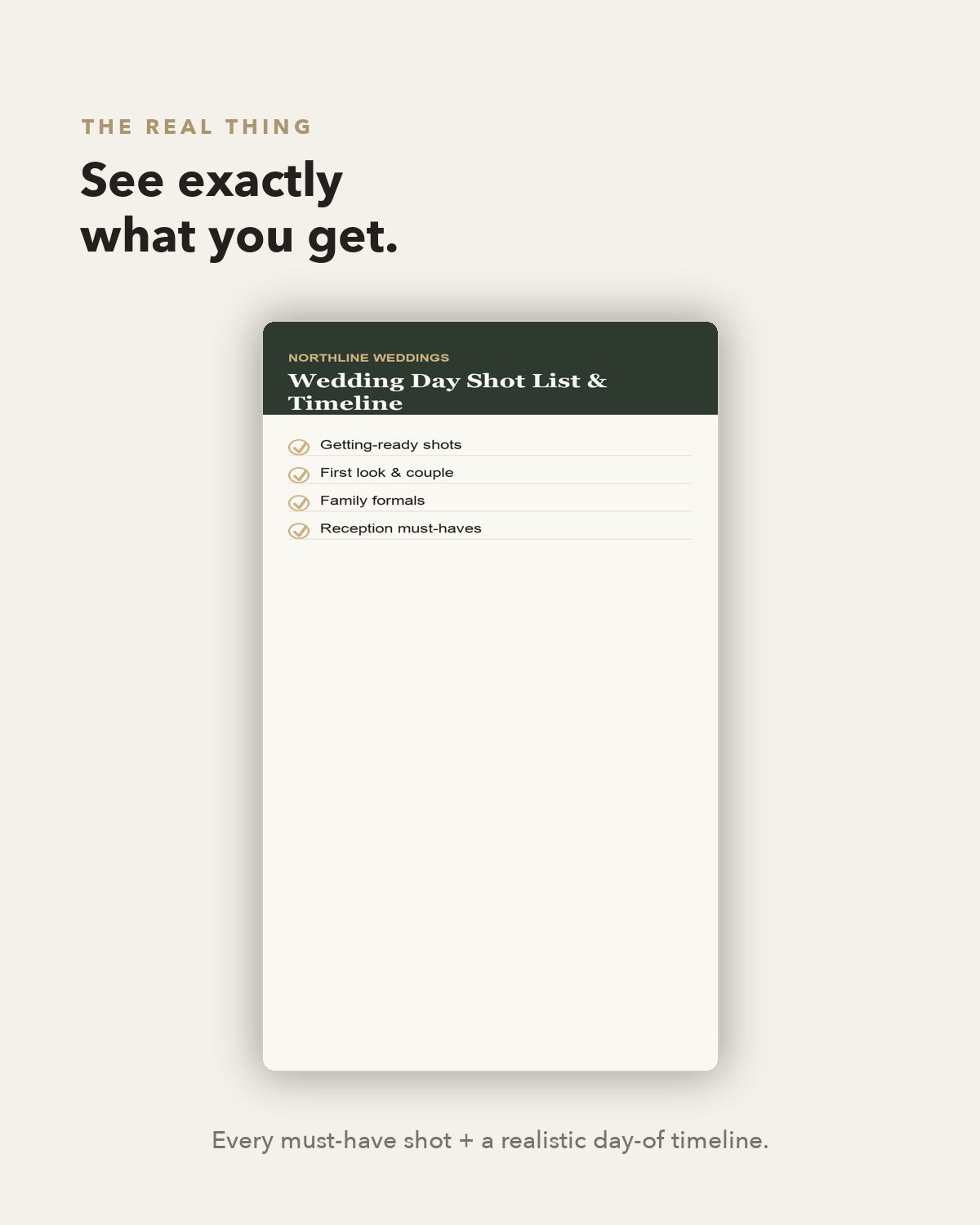 Shot List — see the real template