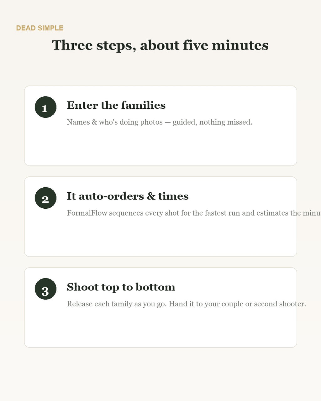 How FormalFlow works in three steps