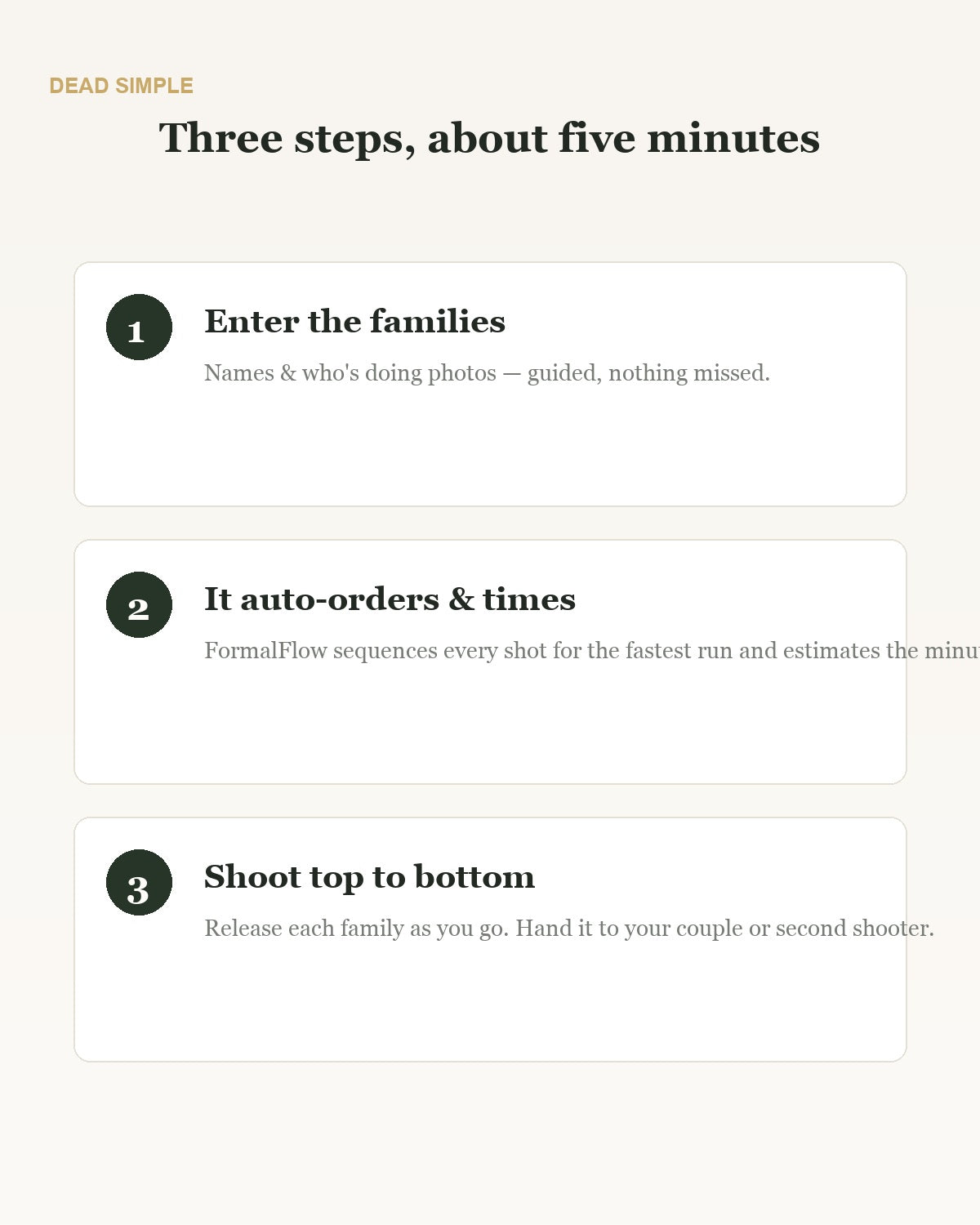 How FormalFlow works in three steps