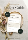 Budget Guide — styled flat lay