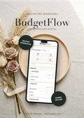 BudgetFlow — styled flat lay