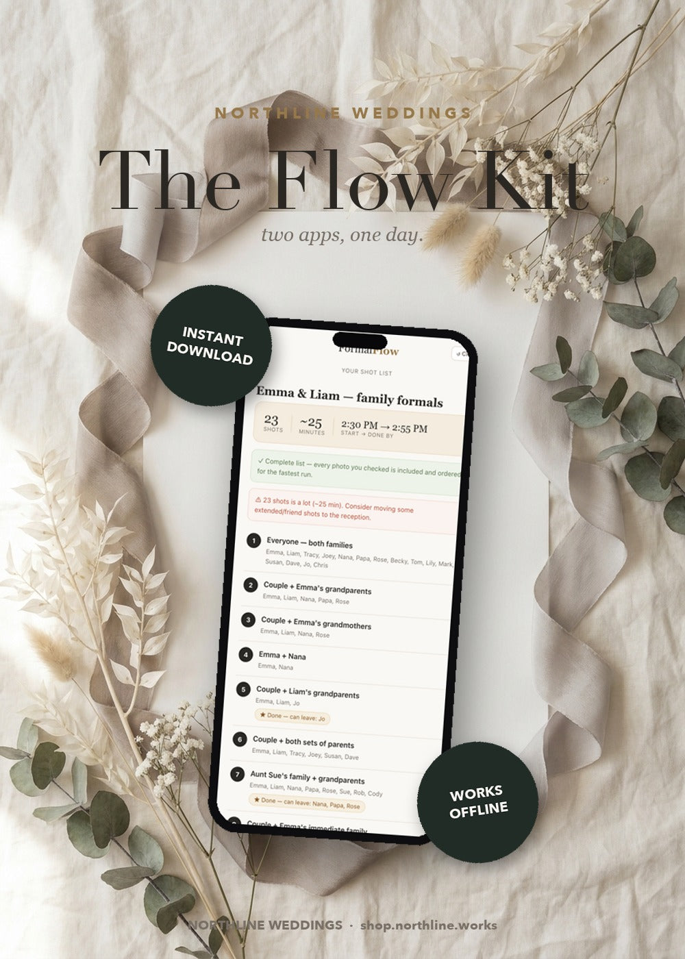 The Flow Kit — styled flat lay