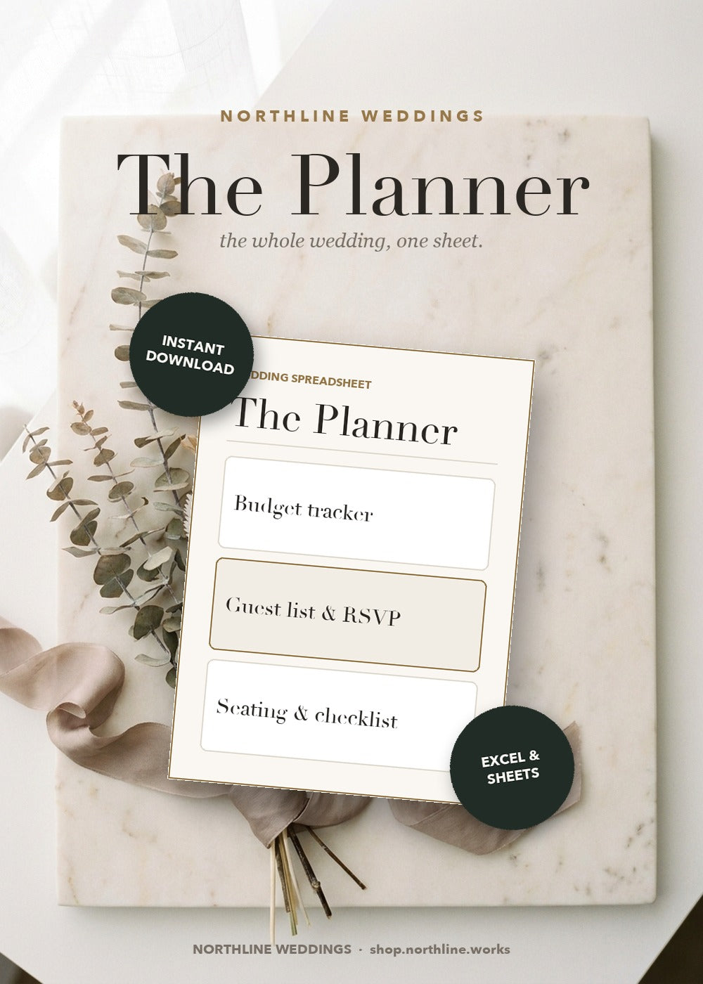 The Wedding Planner — styled flat lay