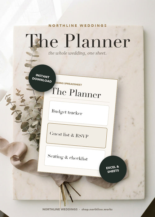 The Wedding Planner — styled flat lay