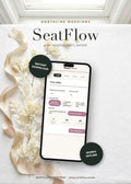SeatFlow — styled flat lay