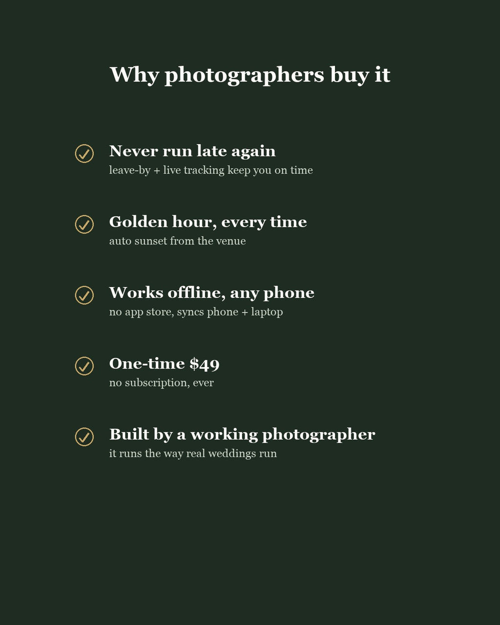 Why photographers buy the Flow Kit