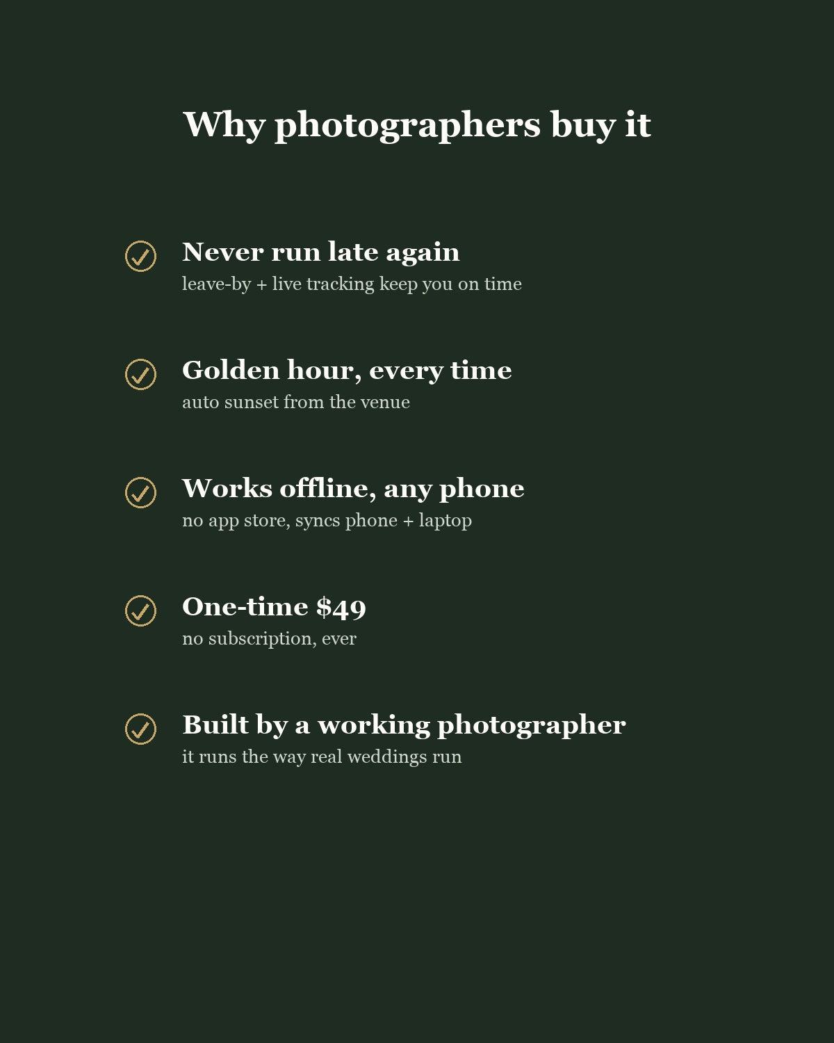 Why photographers buy the Flow Kit