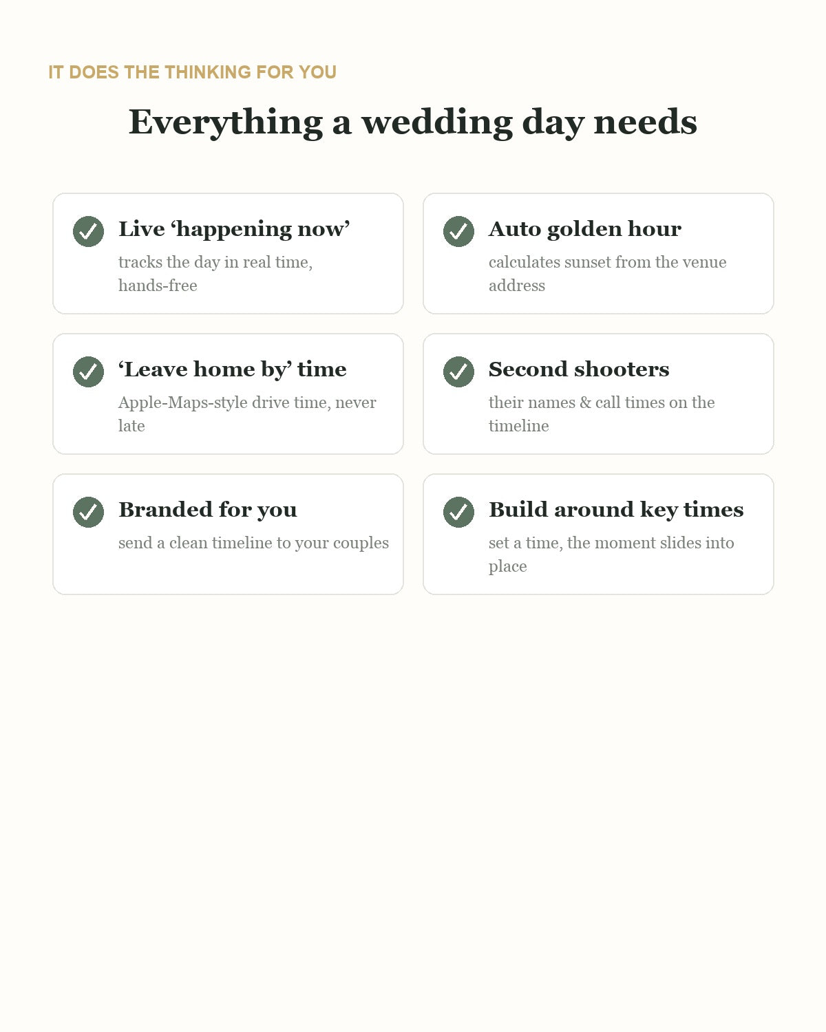 Two apps, one login — everything for the wedding day